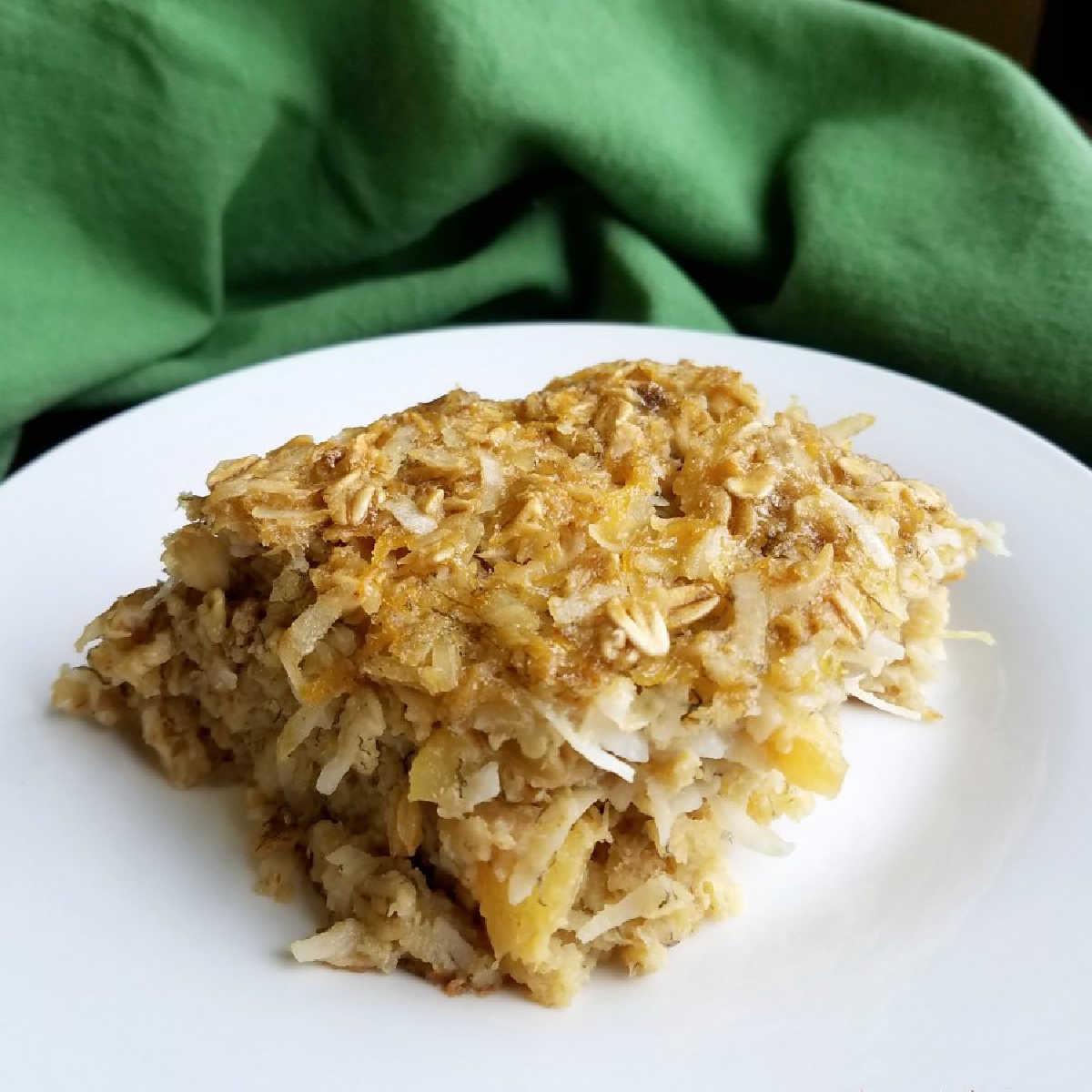 Tropical Pineapple Coconut Baked Oatmeal: A Vacation Breakfast